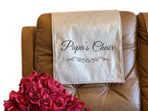 PAPA’s headrest cover for sofas and loveseats reversible cloth