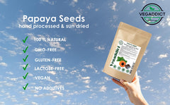 Papaya seeds rich in Papain enzyme content