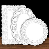 Paper Doilies lace placemats set 150pcs round 6-5x6-5 inches