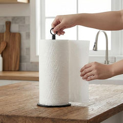 Countertop paper towel holder black finish