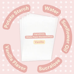 wafer paper sheets 8.5x11 inches vanilla from paper2eat