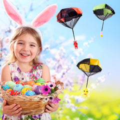 Orange Easter parachute toy from VOMAOK 6 pack