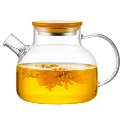 PARACITY glass teapot stovetop 20 oz on stove