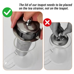 removable stainless steel infuser for loose leaf tea