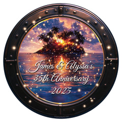 Paradise Dream Cruise Door Decoration Magnet customizable text