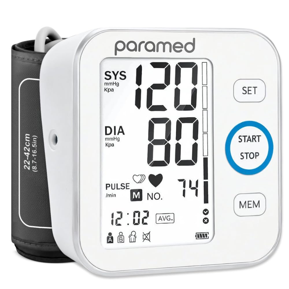 Paramed Blood Pressure Monitor large LCD display