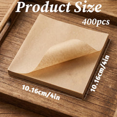 Parchment paper squares 4 inch pre-cut for burgers and baking