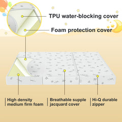 pareler bear high density foam trifold topper