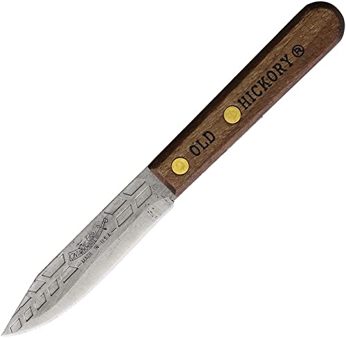 Paring Knife OH753X carbon steel blade brown wood handle
