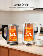 Six presets 165F to 212F on Paris Rhône Electric Kettle