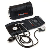 Paramed aneroid sphygmomanometer with stethoscope kit displayed