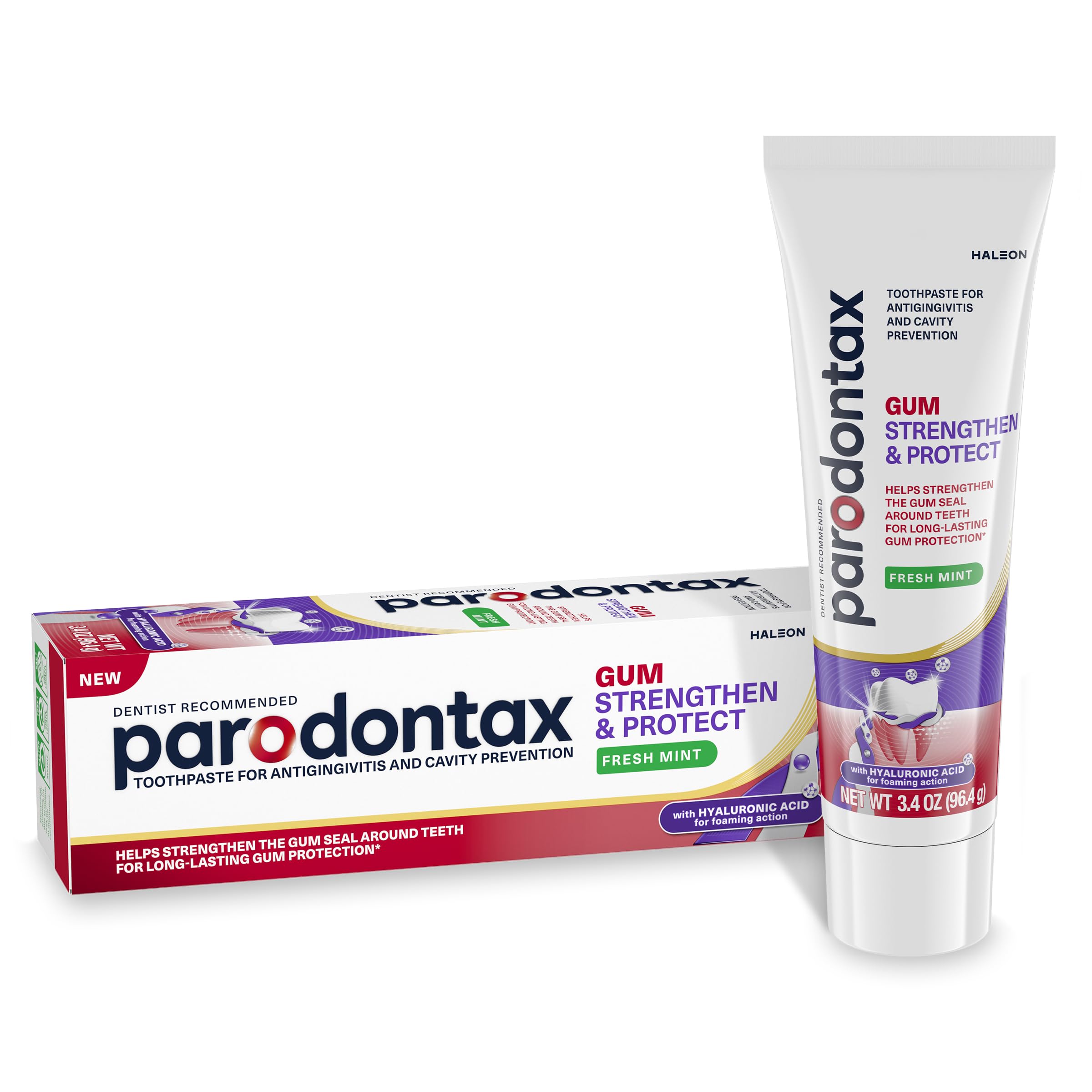 Parodontax gum strength toothpaste Fresh Mint 3.4 oz packaging