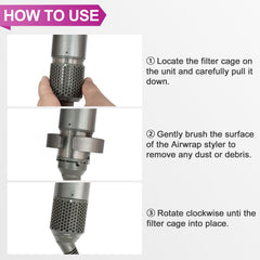Part NO 969760-01 filter cleaning brush attachment for Airwrap