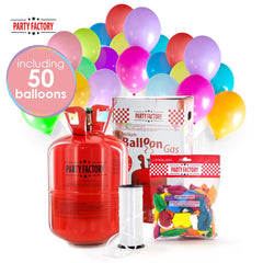 14 ft³ helium tank by Party Factory for events