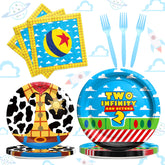 Party Inspo two infinity and beyond tableware set 9 inch plates 24