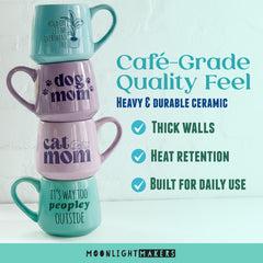 Pastel Moonlight coffee mug 16oz design front view