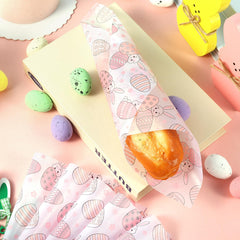 Pastel plaid Easter wax paper for party decor