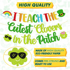 Patch banner Saint Patricks classroom decor