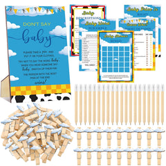 Patelai 321 piece boy story baby shower games set