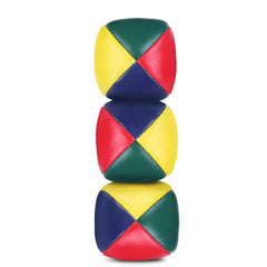 Irregular round shape reduces bouncing 2 inch juggling ball