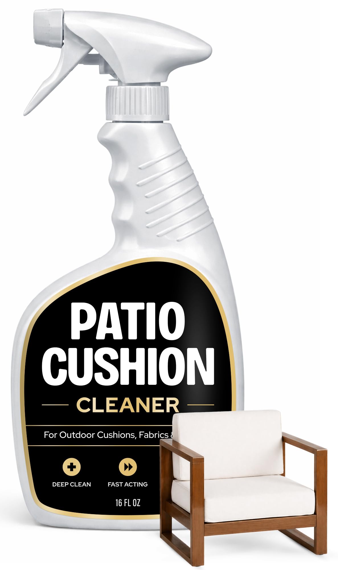 Patio Cushion Cleaner 16 oz bottle for outdoor fabric cleaner