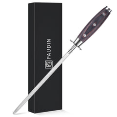 PAUDIN honing rod 10 inch with pakkawood handle