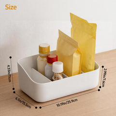 PAVSTINE seasoning packet organizer side angle white 4 compartments