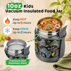 Pawtong insulated lunch container for kids 10oz with spoon