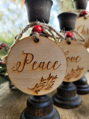Peace Love Hope and Joy Christ candle components