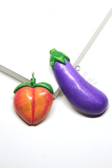 Eggplant ornament measures 3in for Christmas tree