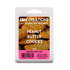 Peanut Butter Cookies soy wax melts 3.2oz 6 cube clamshell