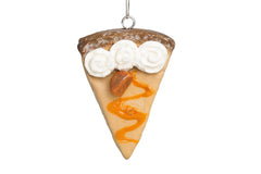 Peanut Butter Pie Ornament handcrafted dessert ornament close up