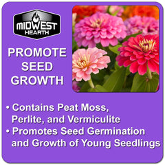 Soil mix with peat moss perlite vermiculite for aeration