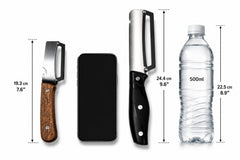 Peeler 9.6 inch size designed for thick-skinned produce