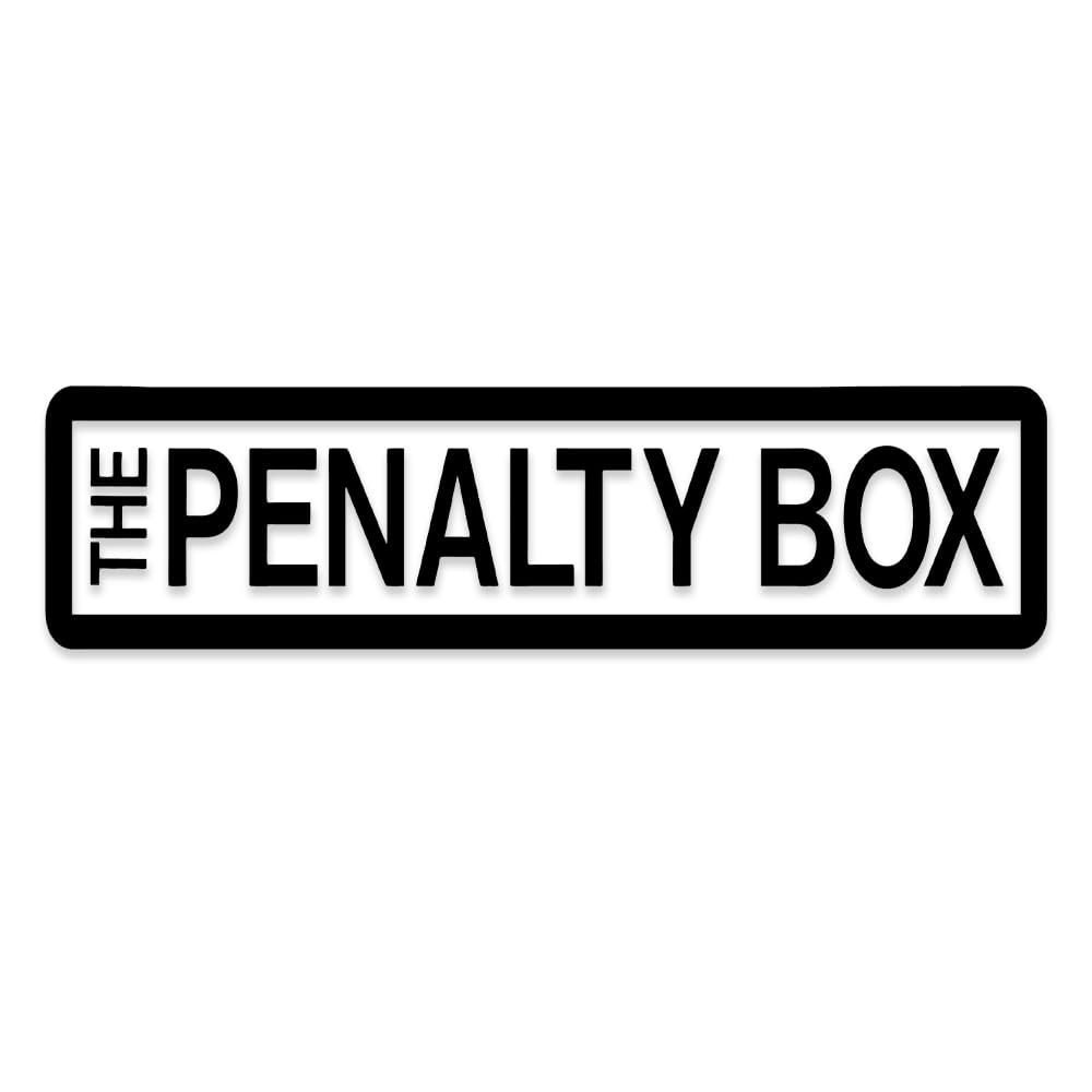 the Penalty Box vinyl Decal 27-by-7 inches wall decor