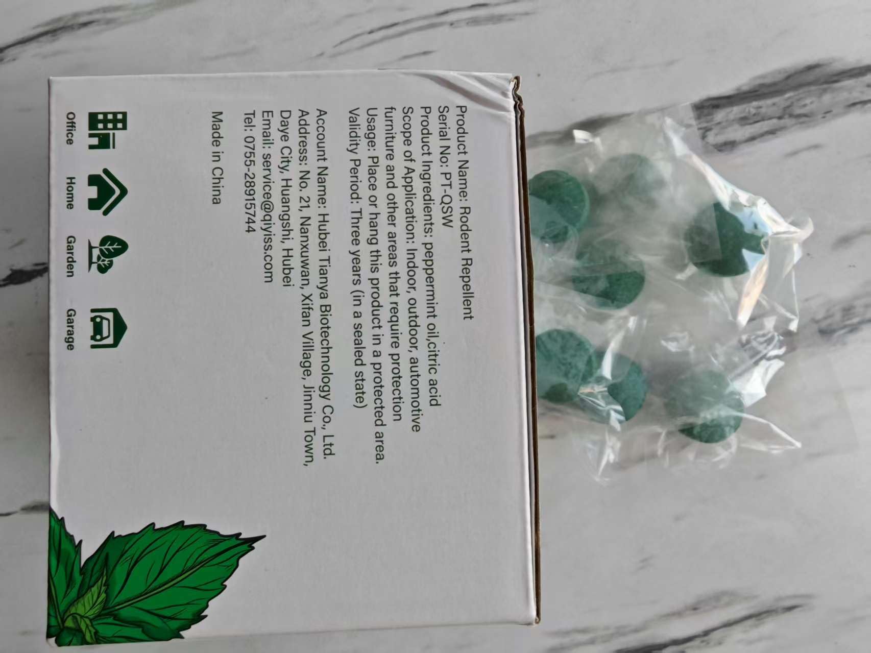 Peppermint Oil Repellent for mice and rats used indoors