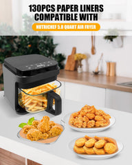 Perforated air fryer liners for Nutrichef 5.8 Quart