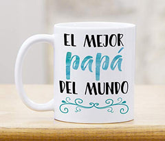 Unique World's Best Papa Coffee Mug printed on one side