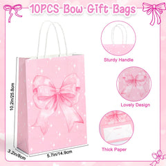 Pen included with Perpetily pink bow party set