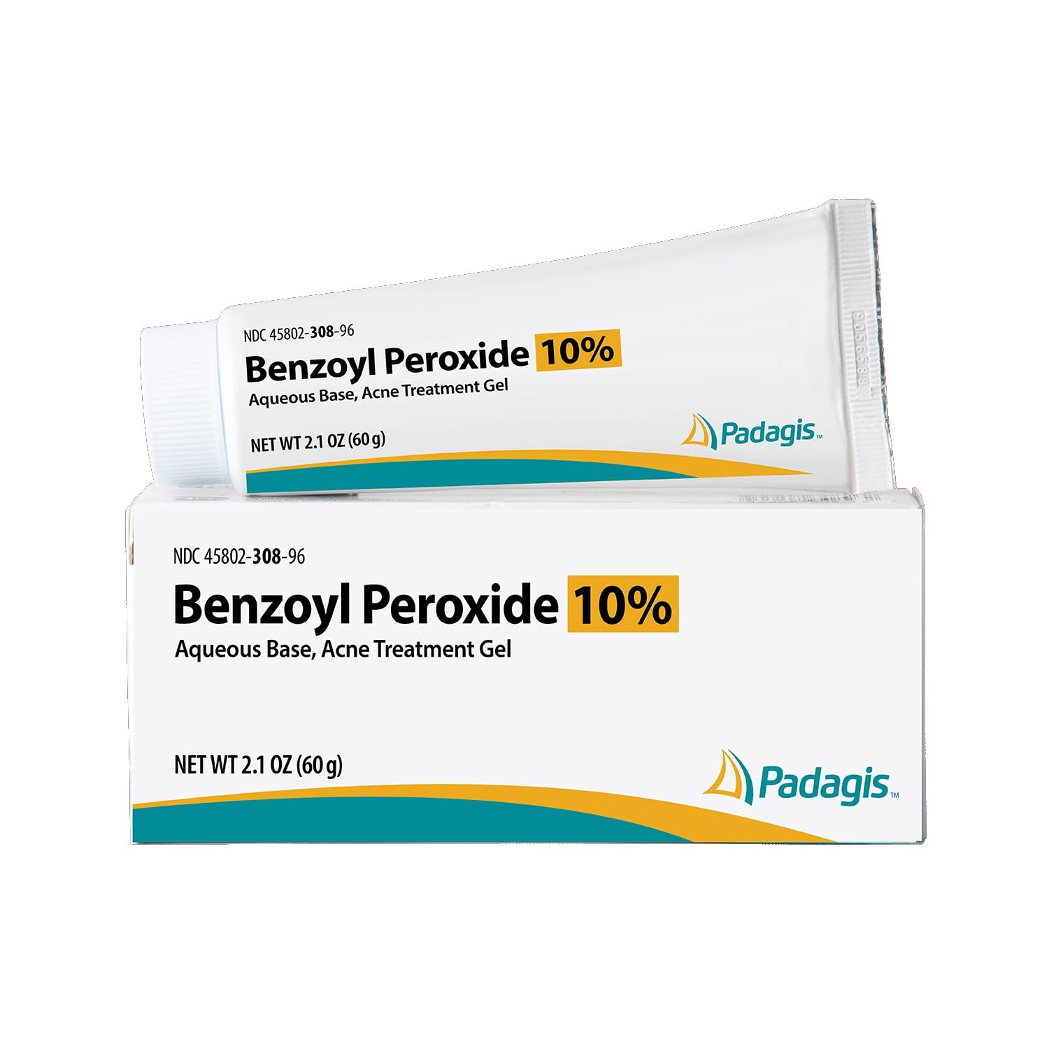 Perrigo 10% Benzoyl Peroxide Acne Treatment Gel 2.1 oz tube
