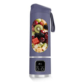 Purple personal blender with 12-blade system