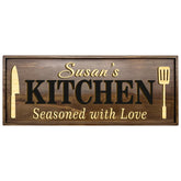 Personalized 3D Kitchen Wood Sign wall decor