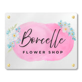 Package label for a Personalized Acrylic Logo Sign product