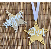 Personalized acrylic name ornament 4 inches