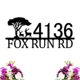 Personalized address sign metal plaque for outdoor use