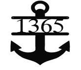 Personalized anchor address sign 22x24 inches handmade in the USA