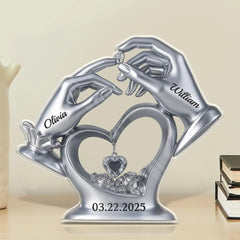 Crystal-clear acrylic material keepsake plaque