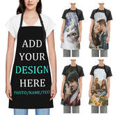Personalized Apron for Women customization option with image upload