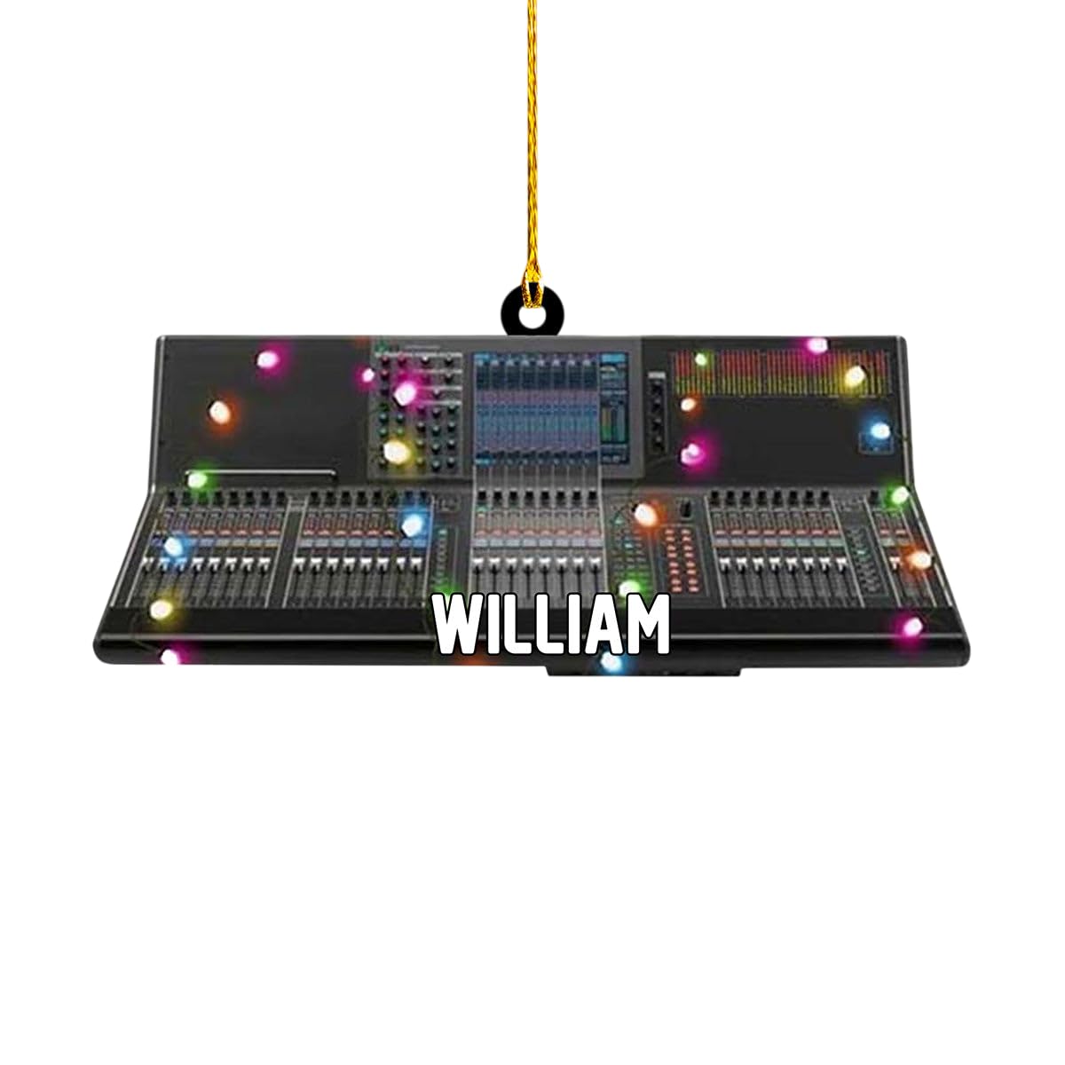 Personalized Audio Engineer Ornament front view