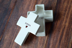 Top personalization option showing name on keepsake box